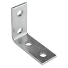 Fitting, 90 Degree, Height 4-1/8 Inches, Base Length 3-1/2 Inches, Hole Diameter 9/16 Inches, Electro-Galvanized Steel