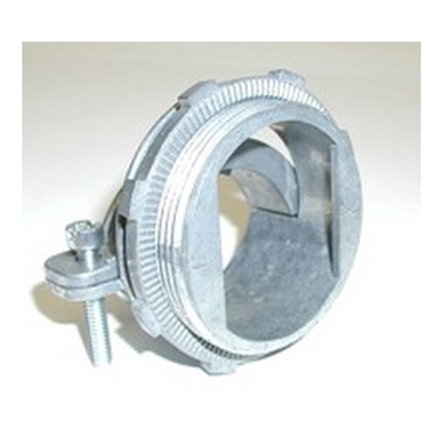 Connector, Strap, Two Screw, Zinc Die Cast, Size K.O. 3-1/2 Inch,  Rectangular throat