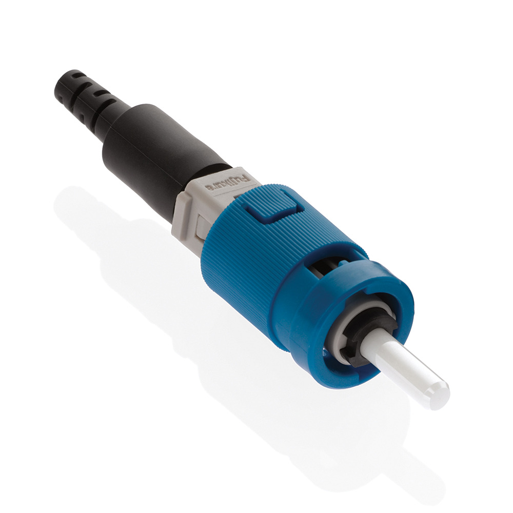 FastCAM Pre-polished Connector, ST (blue), Single-mode