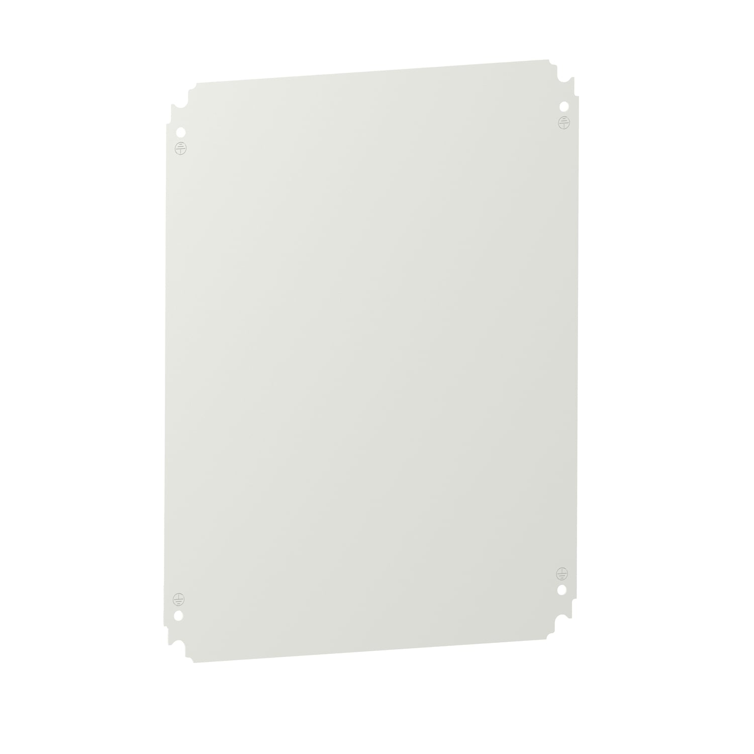 Mounting plate - enclosure H500xW400mm - polyester powder over galvanised sheet