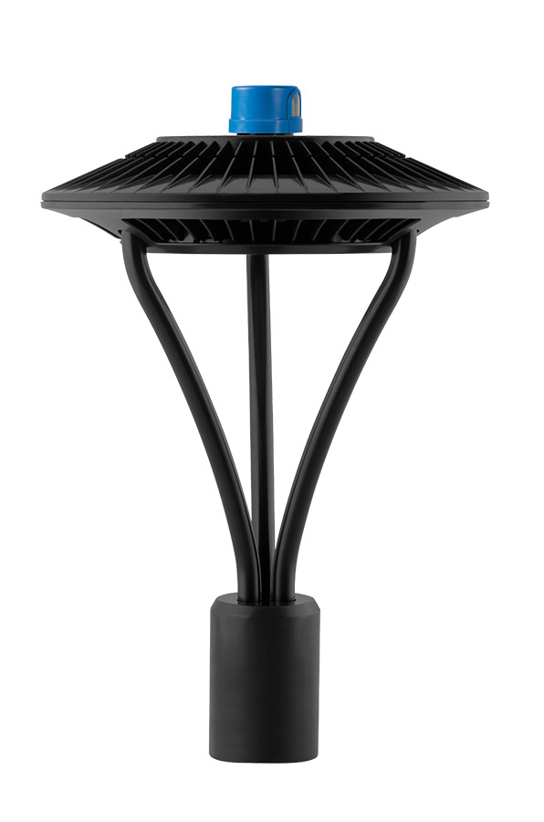 Area Light Post Top 26W, Black LED, 5000k, Type V, 120-277V Photocellt