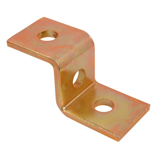Support, Z Shape, Base Length 2-1/8 Inch, Height 1-3/8 Inch, Width 1-5/8 Inch, Hole Diameter 1 Inch, Steel, For C Series Channel