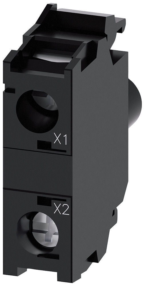 Led module with integrated led 110V AC, white, screw terminal, for front plate mounting