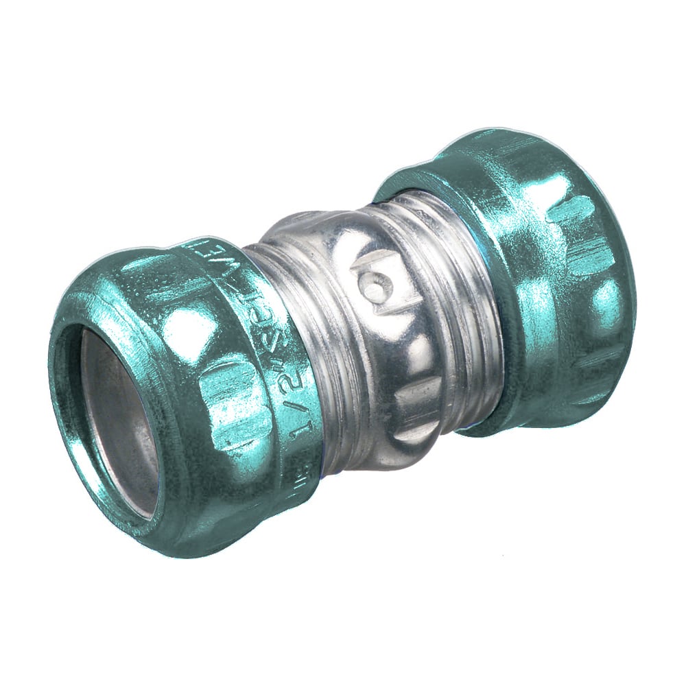 833RT Raintight EMT Compression Coupling, 1-1/4 inch, Steel