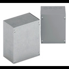 Type 1 junction boxes, 36" height, 6" length, 24" width, NEMA 1, Screw cover, SC NK enclosure, Surface mounted, Medium single door, No knockout, Thru holes, Carbon steel