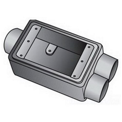 OZ-Gedney Type FDCC Deep Cast Device Box, Number Of Outlet: 3, Gray Iron, Size: 1/2 IN, Ridge Top Construction, Cable Entry: (3) 1/2 IN Hubs, 28 CU-IN Capacity, No, 2-15/16 IN Width, 3-1/16 IN Depth, 4-11/16 IN Height, Finish: Zinc Electroplated With Aluminum Enamel, Third Party Certification: UL File Number E-18095, CSA 009795, Applicable Third Party Standards: UL 514A, CSA C22.2 No.18, Federal Specification A-A-50563, NEMA : FB-1, For Rigid Conduit And IMC
