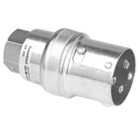 Standard Ever-Lok Plug Hub Type, 10 Amp, 600V, 3 Pole 4 Wire, 1/2 inch  Conduit Size, Clamp added at size