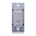  PIR Wall Switch Occupancy Sensor, Single Relay, Time Delay 30 Sec- 30 Min, 180 Degree View with Blinders, Gray