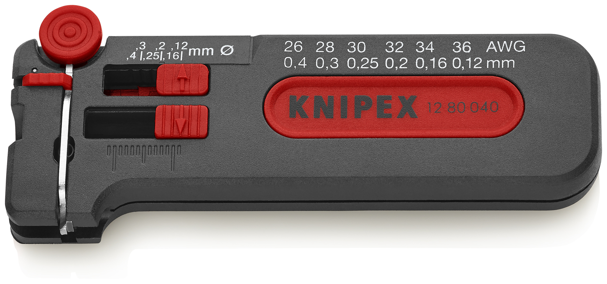 Mini Wire Stripper 26-36 AWG, 4 in., Bare Plastic
