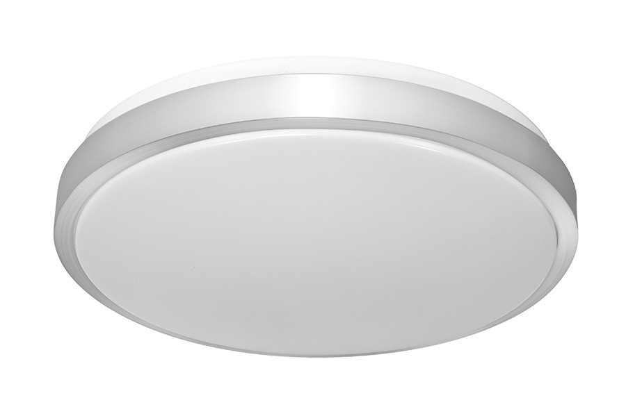 Skeet Xl 21In 25W, LED 3, 5000k, 120V Triac, Dimmable with round Deco Ring, White