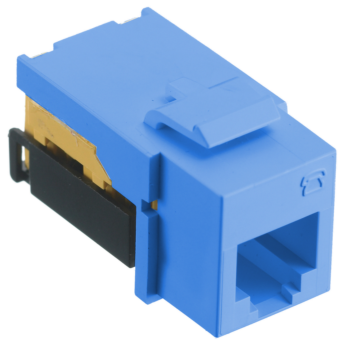 Hubbell Premise Wiring Products, Jacks, USOC, 6-Position, Black