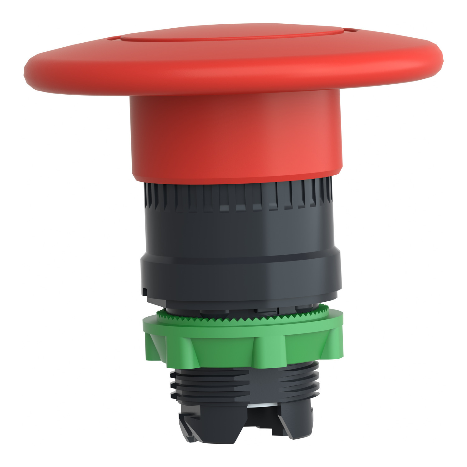 Emergency stop head, Harmony XB5, switching off, plastic, red mushroom 60mm, 22mm, trigger latching push pull