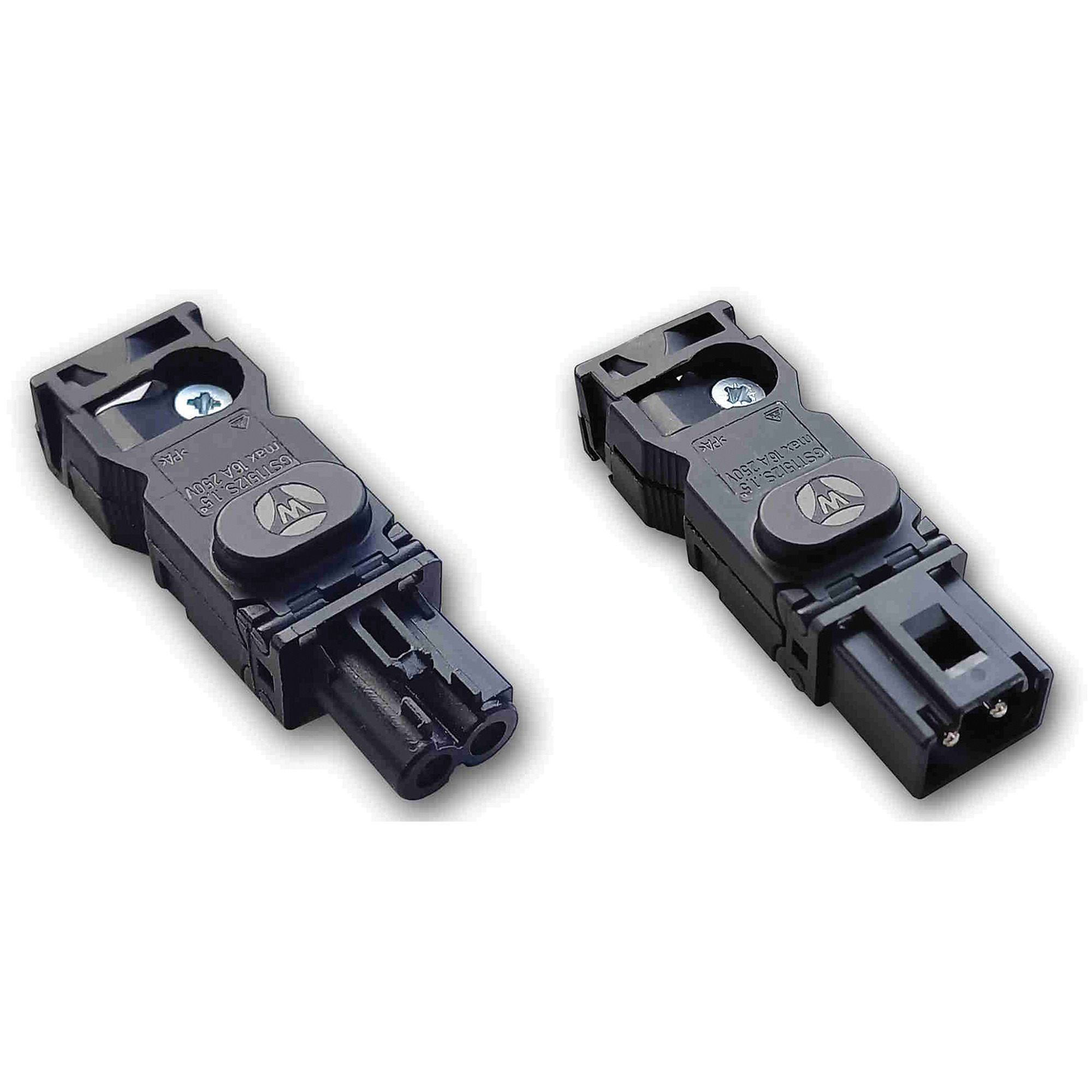 Compact LED Light Connector, CELCN, 53.2x17.7x13.8mm, Black, Plastic