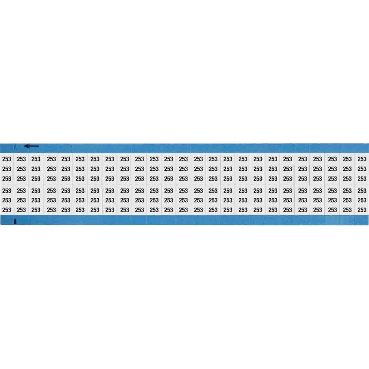 Wire Marker 0.75in H x 0.36in W, 253