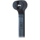 Cable Tie, Black Polyamide (Nylon 6.6) for Temperatures up to 85 Degrees Celsius (185 F) for Indoor Applications, UL/EN/CSA62275 Type 2/21 Rated for AH-2 Plenum, Length of 92mm (3.6 Inches), Width of 2.3mm (0.09 Inches), Thickness of 1mm (0.04 Inches), Tensile Strength Rating of 80 Newtons (18 Pounds), Bulk Pack