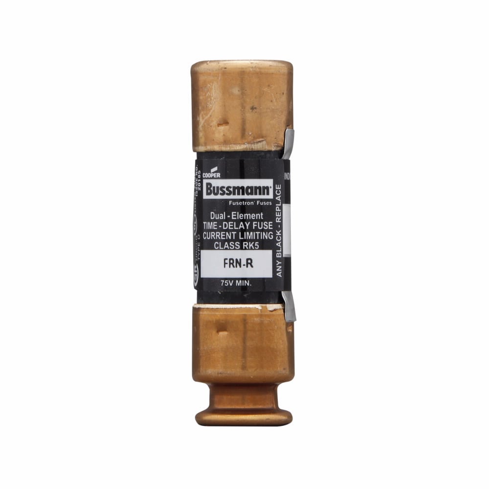 Eaton Bussmann series FRN-R fuse, 250 Vac, 125 Vdc, 30A, 200 kAIC at 250 Vac, 20 kAIC at 125 Vdc, Non Indicating, Current-limiting, time delay, Ferrule end X ferrule end, Class RK5 - FRN-R-30ID