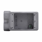 Eaton Crouse-Hinds series Condulet FD device box, Deep, Feraloy iron alloy, Single-gang, D shape, 1"