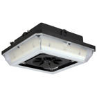 Square LED Wide Beam Angle Canopy Light - 3K/4K/5K CCT Selectable - 60W/75W/90W Wattage Selectable - Bronze Finish