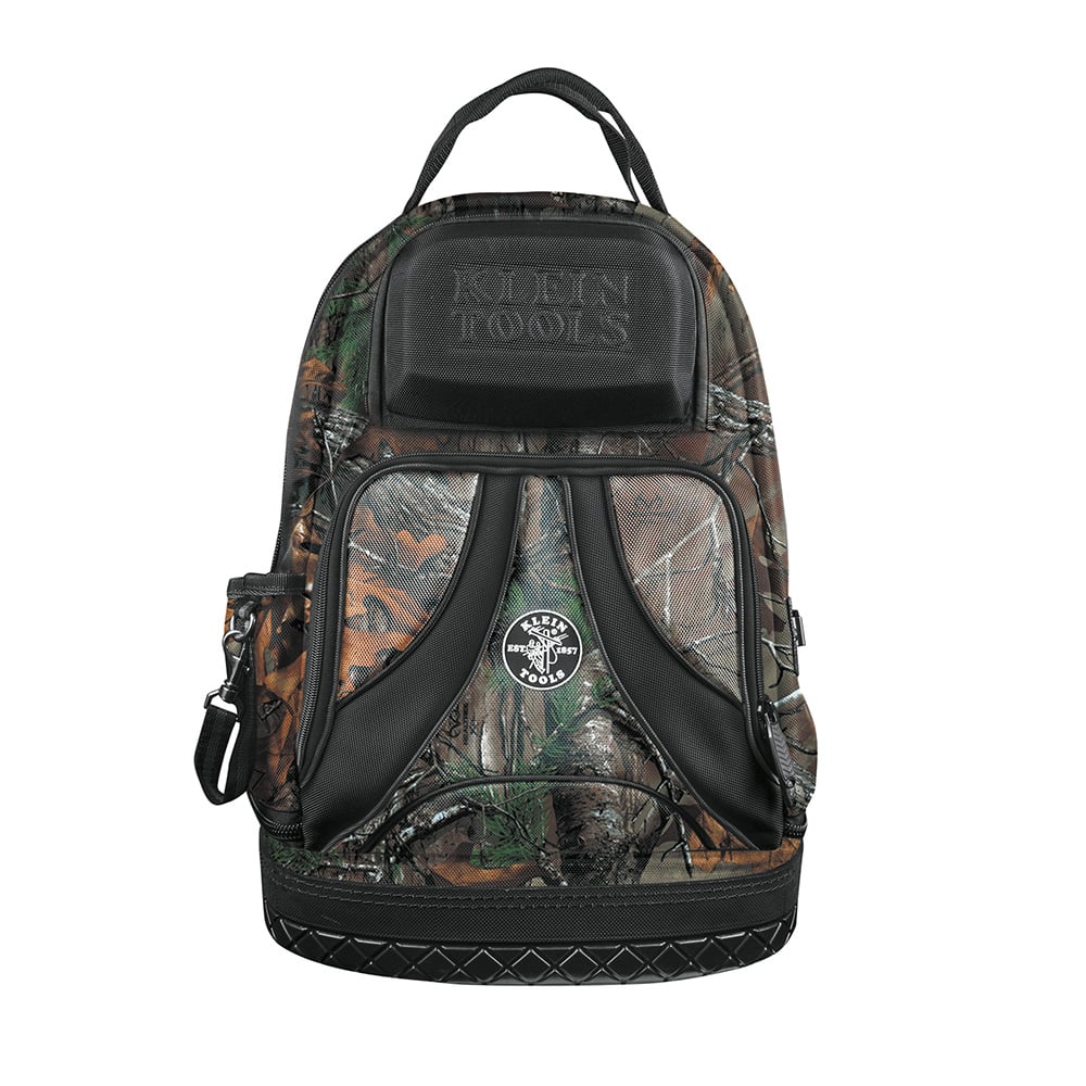 Tradesman Pro Tool Bag Backpack, 39 Pockets, Camo, 14-Inch