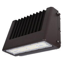 OBS61833 WALPAKC5B, Cutoff, 40W, 120 277V, 0 10V Dim, 80+CRI, CCT Selectable, w/Photocontrol, Bronze Painted, Medium Housing, 3000K required for Dark Sky Compliance