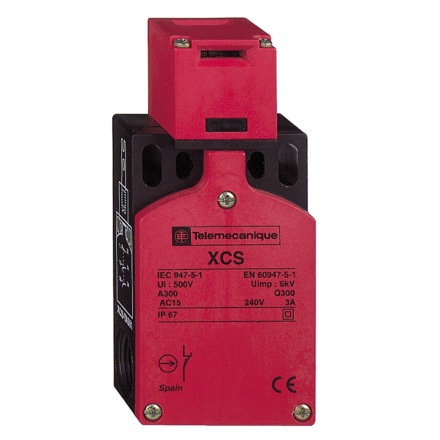 Safety switch, Telemecanique Safety switches XCS, plastic XCSTA, 2 NC + 1 NO, slow break, 2 entries tapped Pg 11