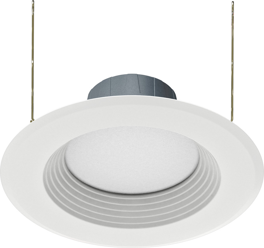 Retrofit Downlights 1501 Lumens Retrofit Downlight 14W 6 Inches Round 80CRI 3500K 120V White Baffle