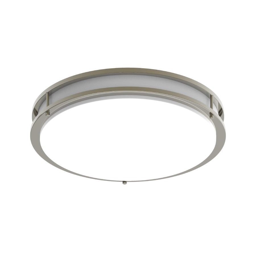 Surface & Flush Mounts 2200 Lumens Crv Field Adjustabled Flush Mounted Decorative 18 Inch Round 32W 90CRI Selectable 2700/3000/3500/4000/5000K 120V Brushed Nickel