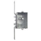 Gangable Switch Box, 14 Cubic Inches, 3 Inches Long x 2 Inches Wide x 2-3/4 Inches Deep, 1/2 Inch Knockouts, Pre-Galvanized Steel, Ears Flush for Old Work and CV Bracket Recessed 7/8 Inches, For use with Conduit