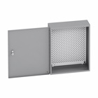 Eaton B-Line series Type 1 panel enclosures, 16" height, 6" length, 12" width, NEMA 1, Hinged cover, 1PP enclosure, Wall mount, Small single door, Keyhole slots, Carbon steel