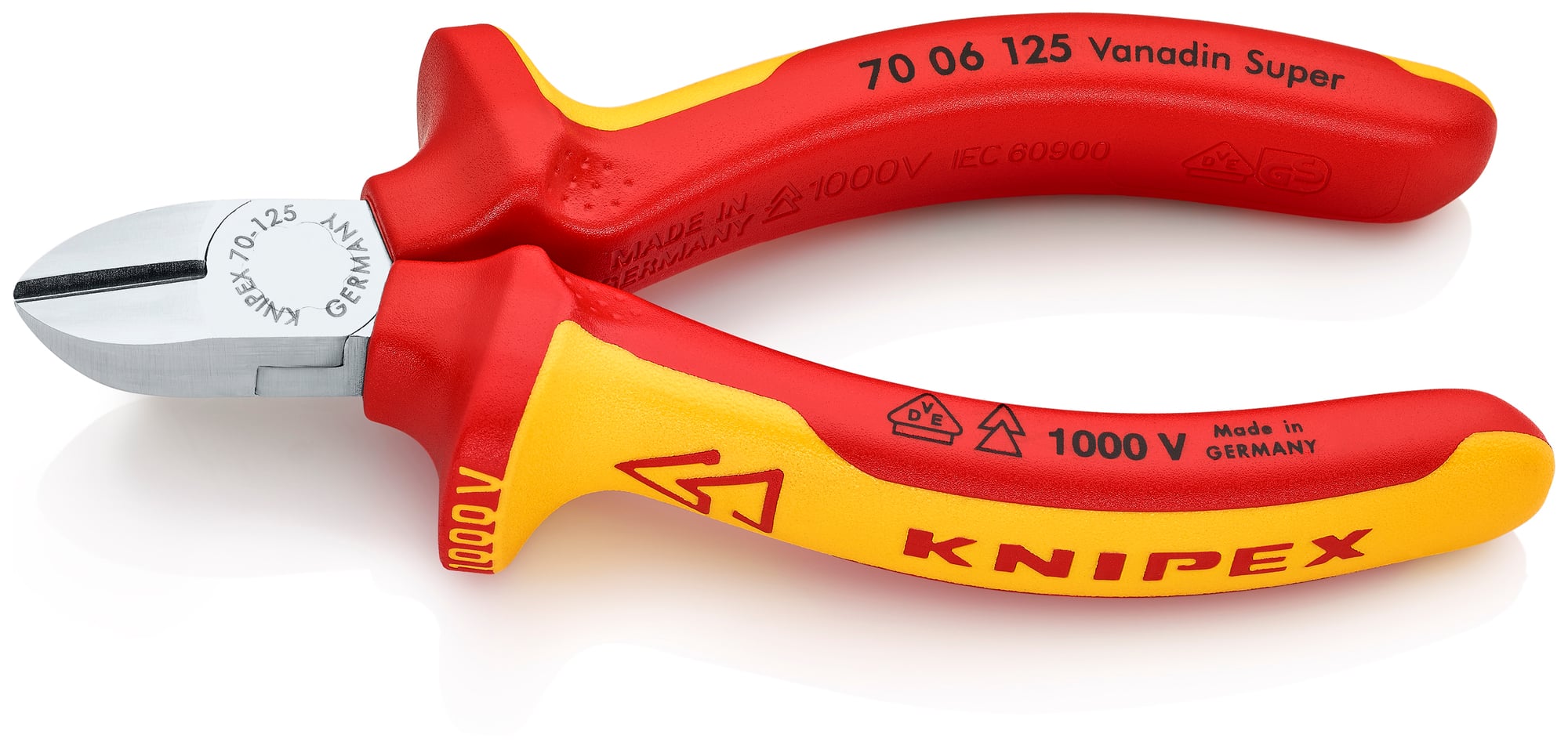 Diagonal Cutters-1000V Insulated, 5 in., Multi-Component, VDE