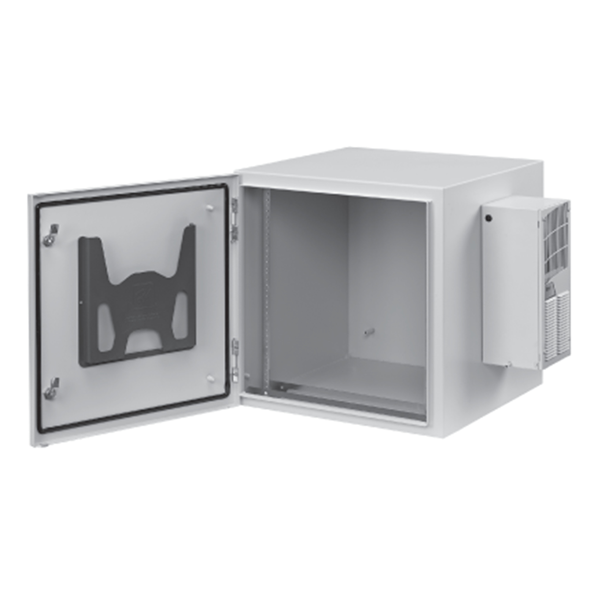 ProTek Single-Door Solid AC Type 4 12, 36.30x23.62x24.02, Lt Gray, Steel