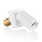 16 Series Taper Nose, Male, Panel Receptacle, Cam-Type, 45-Degree, White