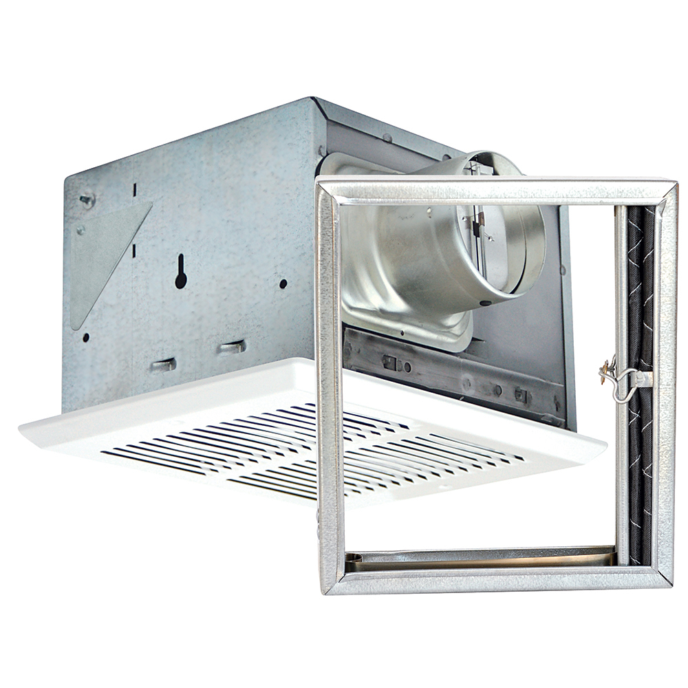 90 CFM ENERGY STAR Certified Fire Rated Exhaust Fan - 4 Inch Metal Duct Adapters