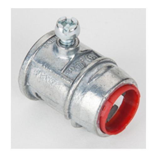1/2" Quick Install Zinc Die Cast Set Screw Connector, Insulated