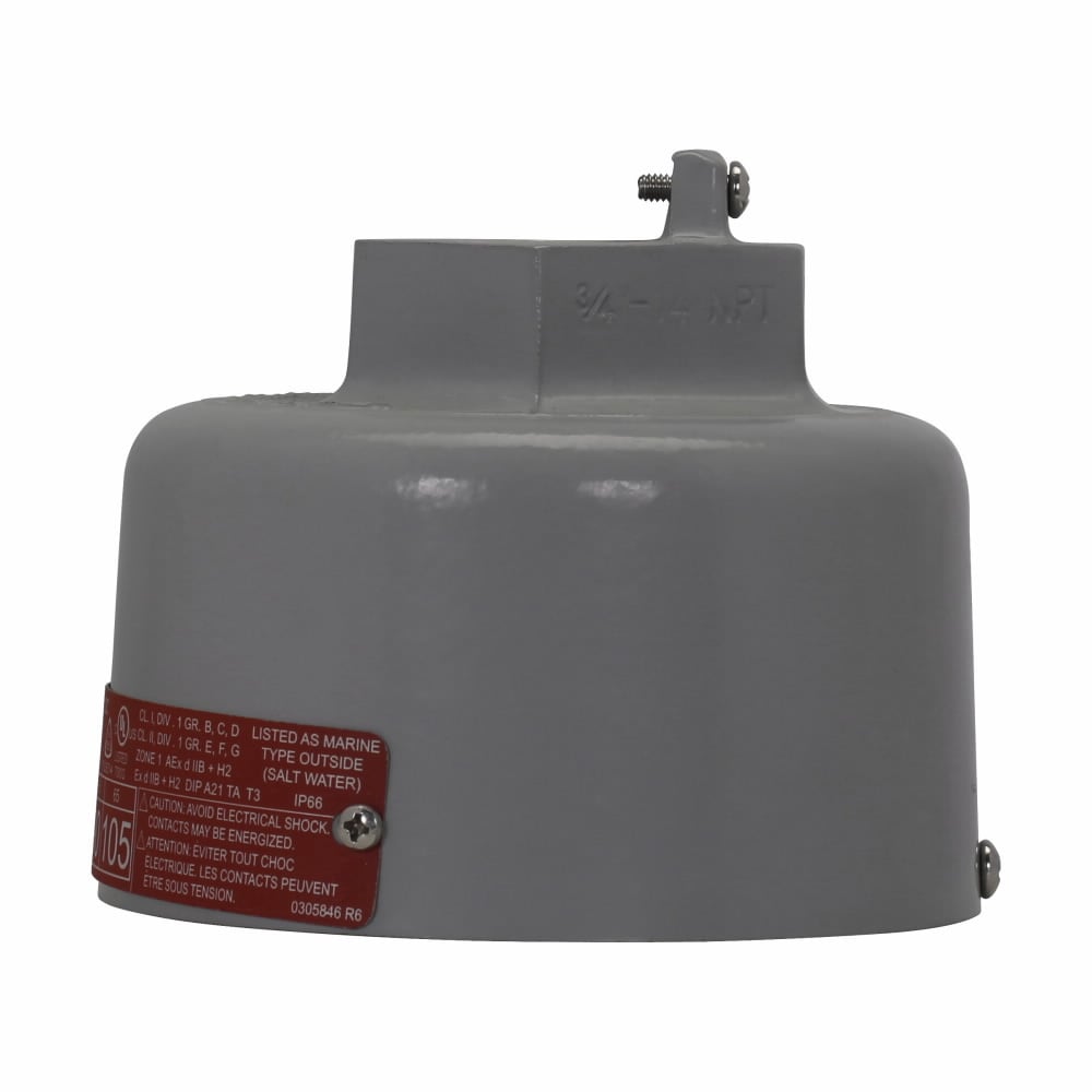 Eaton Crouse-Hinds series Hazard-Gard EVLS mounting module, Copper-free aluminum, Pendant mount, 3/4"