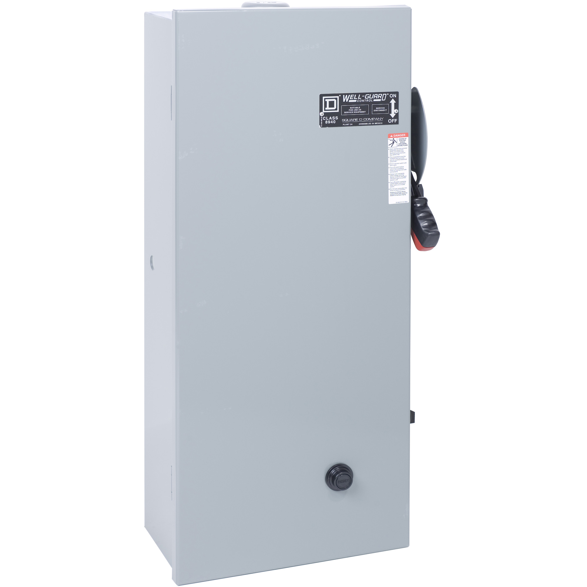 Pump Panel, NEMA Type S, Well Guard, Size 1, 27A, 5 kA SSCR, 7.5 HP, 30A fuse clip, Motor Logic SSOLR, 110/120 VAC 50/60 Hz coil, NEMA 3R