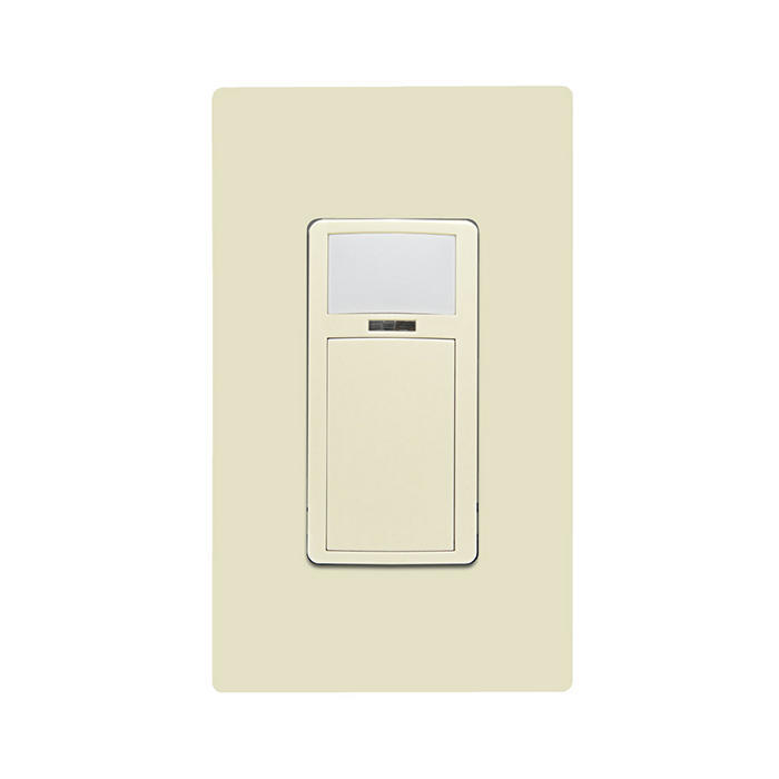 Smart Multi-Tech Wallbox Sensor, App configurable; Auto-ON/Auto-OFF or Manual-ON/Auto-OFF, neutral wire required, 120-277VAC, 50/60Hz; Ivory