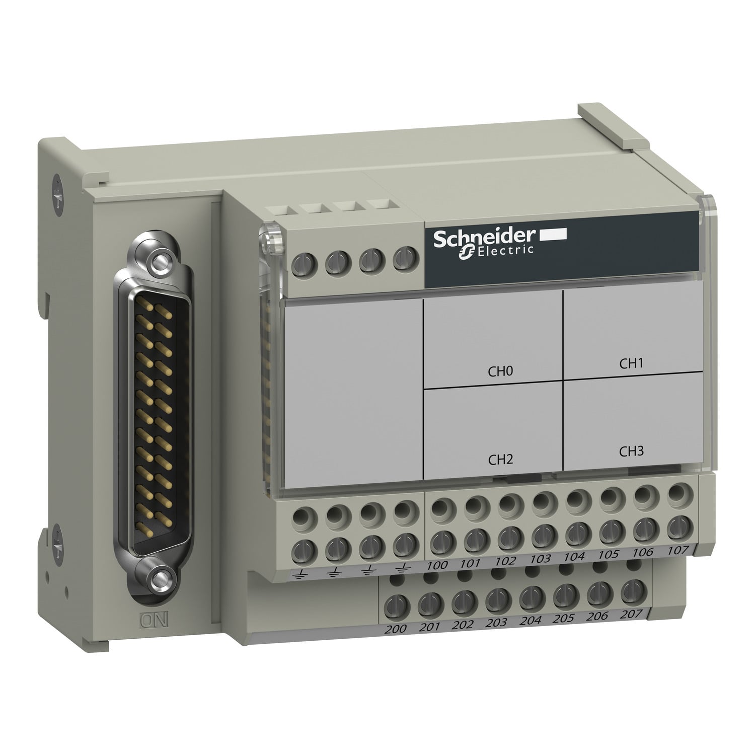 connection sub-base ABE7 - for distribution of 4 thermocouples