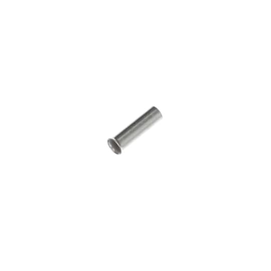 Non-Insulated Ferrule, Length .472 Inches/12mm, Inner Diameter .110 Inches/2.8mm, Outer Diameter .158 Inches/4mm, Conductor Size 12 AWG/4mm2, Copper, Tin Plated