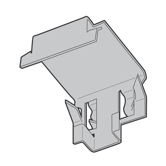 Snap on Box Support for Mounting to Stud, Steel, Black Zinc Phosphate