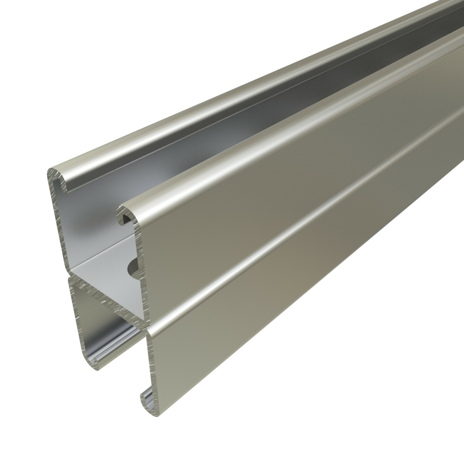 UNISTRUT CHANNEL, 12ga, 1-5/8"x 3-1/4", T-SLOTS, B2B-WELD, SS