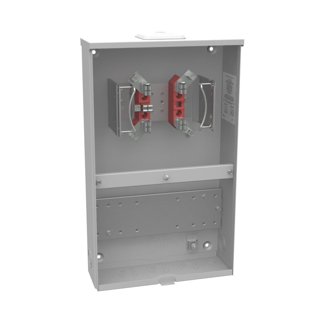 UC7446-XL-121-ALT Single Position Meter Socket with Test Switch Prewired, 20 Amp, 1 Phase, Ringless, No Bypass, 5 Term, OH, UG, 600V