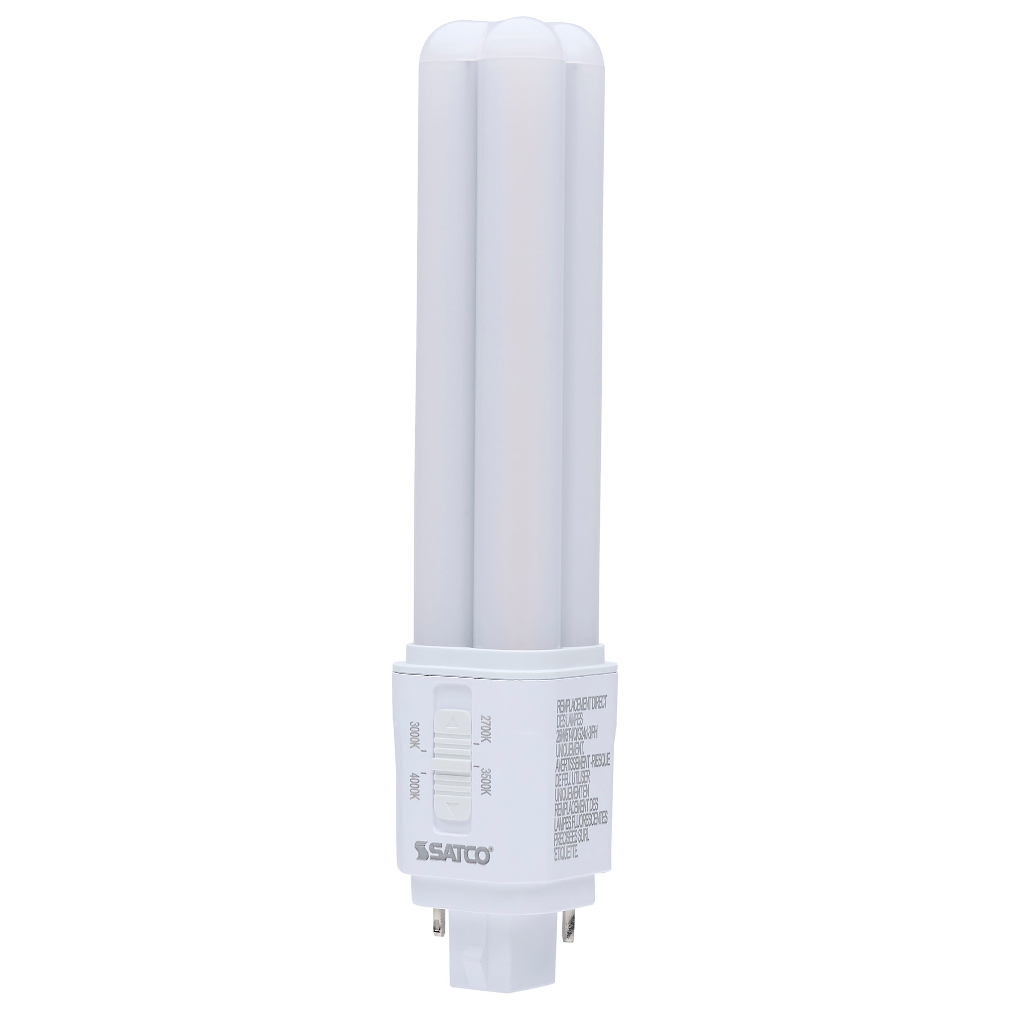 9 Watt LED PL - 27K/3K/35K/4K CCT Selectable - G24d Base - Type B - 120-277 Volt