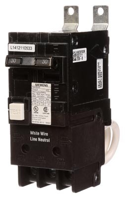  Low Voltage Molded Case Circuit Breakers Panelboard Mounting 240V GFCI Circuit Breakers - 2-Pole, GFCI - BLF, 10KAIC, 120/240VAC are Circuit ProtectionMolded Case Circuit Breakers. BRKR 30A 2P 120/240V 10K BLFB GFCI 5MA