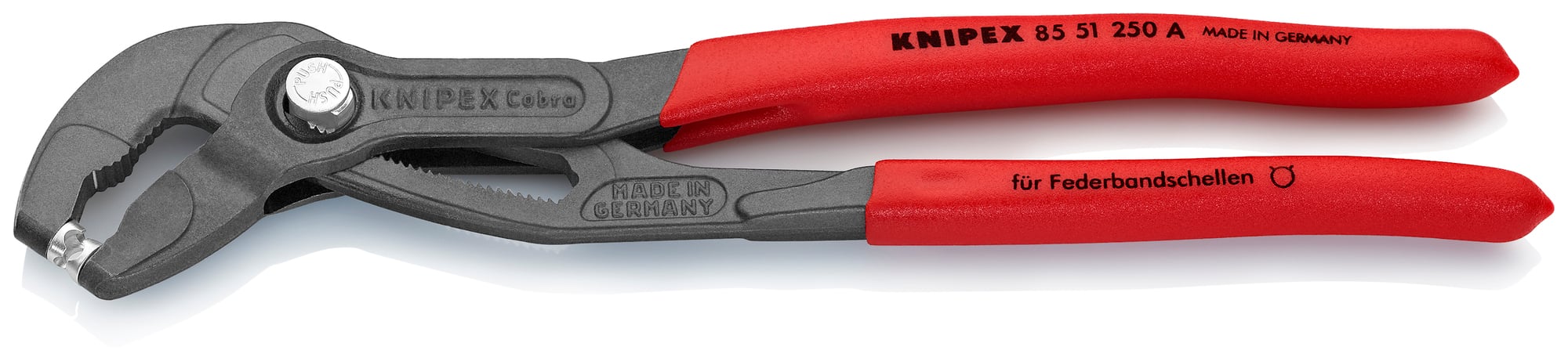 Spring Hose Clamp Pliers, 10 in., Non-Slip Plastic, Bulk