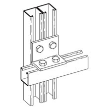 Eaton B-Line series corner angle, 2.25" H x 3.25" L x 1.62" W, Steel, Electro-plated