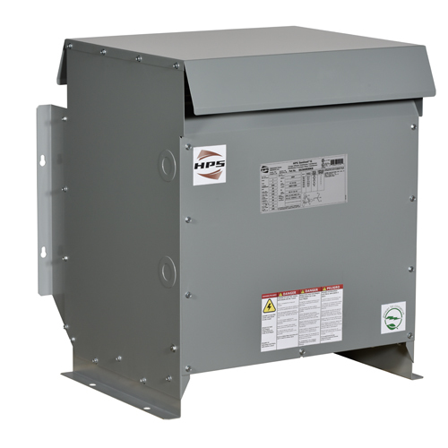600V Class Three Phase DOE2016 and NRCan 2019 Compliant Energy Efficient Distribution Transformer, 240D PV, 208Y/120 SV, 15 kVA, 3PH, Aluminum Wound