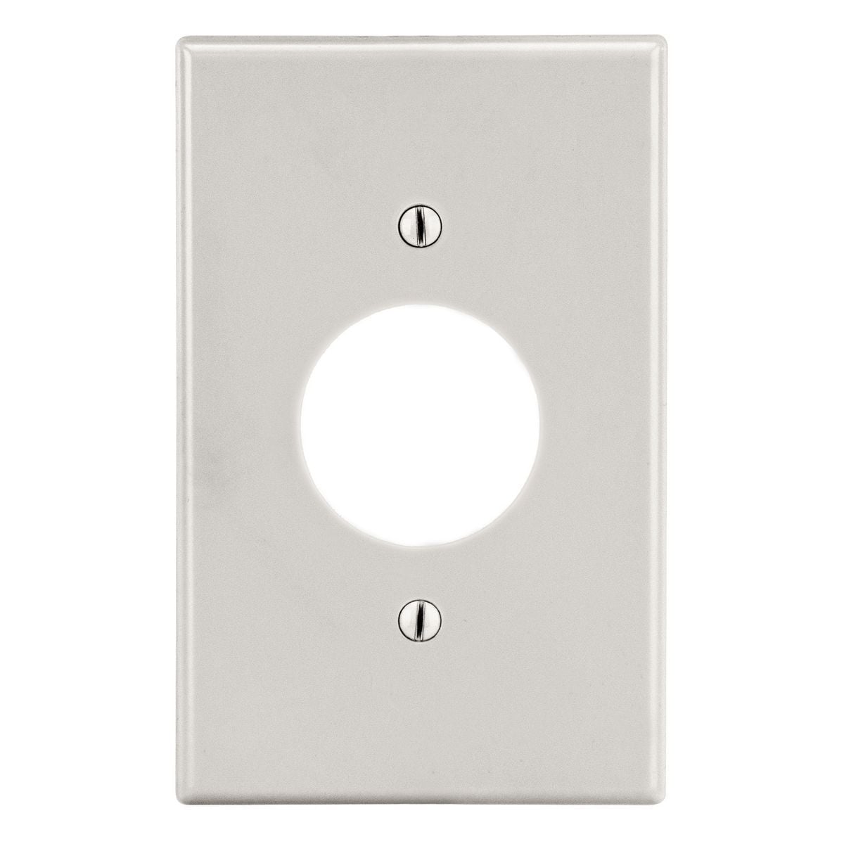 Wallplate, Mid-Size 1-Gang, 1.40" Opening, Light Almond