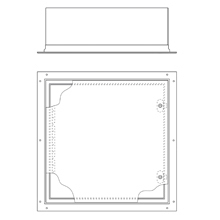 Eaton B-Line series wall mounted panel enclosure,12" height,6" length,12" width,NEMA 4,Hinged cover,FM enclosure,Wall mount,Medium single door,Thru holes,optional external mounting feet,Carbon steel,Seamless poured in-place gasket