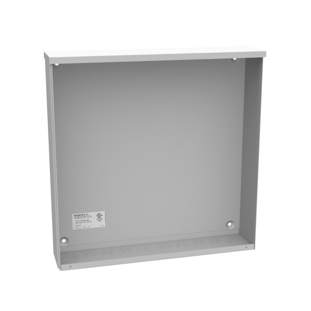 18x4x18 Screw Cover Type 3R UL Listed Steel Knockouts ANSI 61 Gray Quad D Knockout for Lock Emboss Mounting Hole in Back